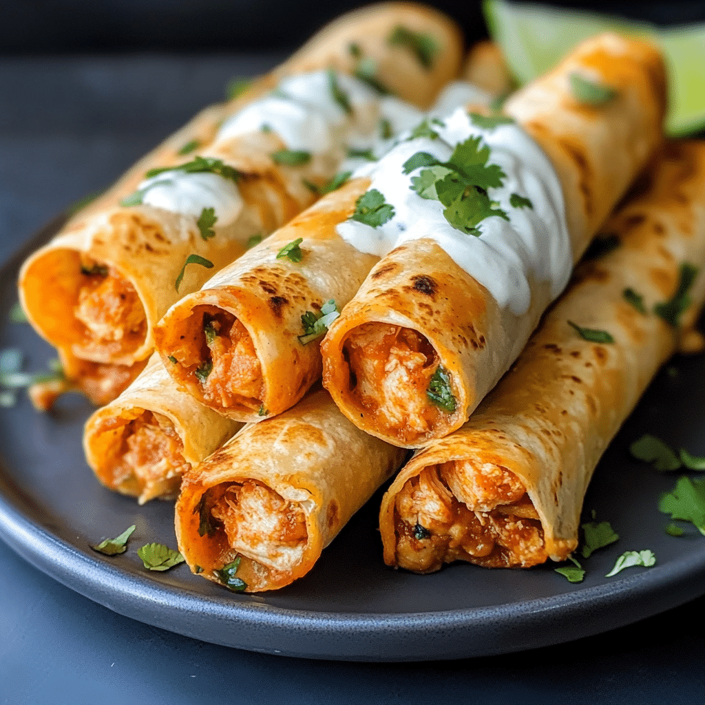 Baked Chicken Taquitos