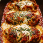 Baked Chicken with Mozzarella and Marinara