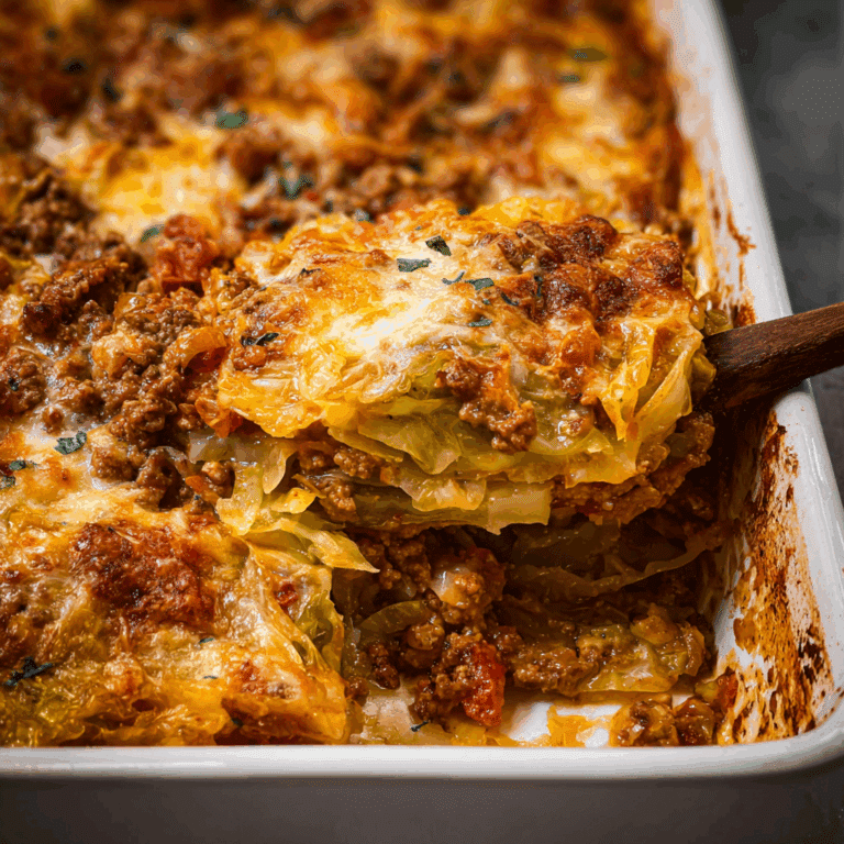 Cabbage and Ground Beef Casserole