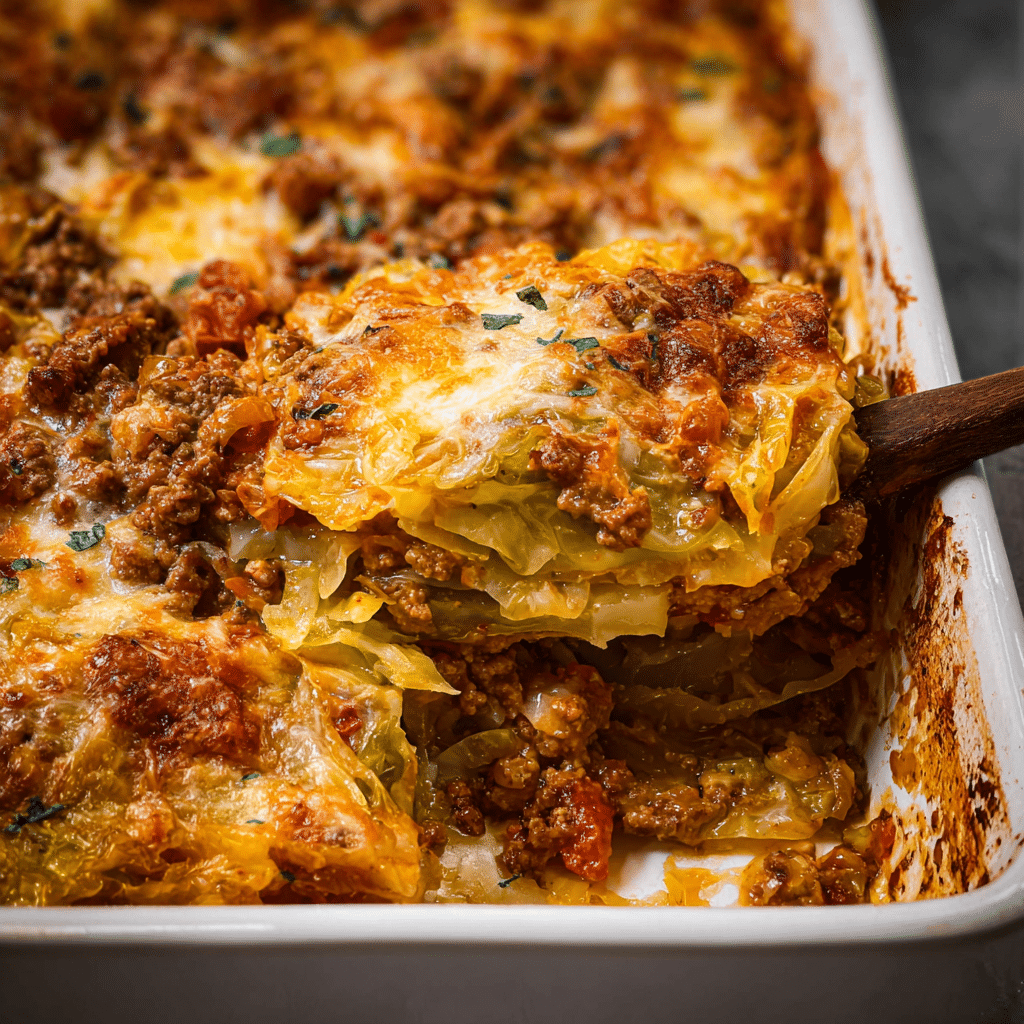 Cabbage and Ground Beef Casserole
