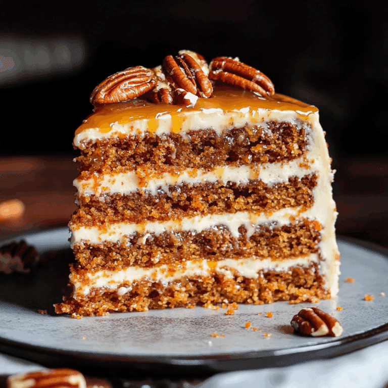 Caramel Pecan Carrot Cake