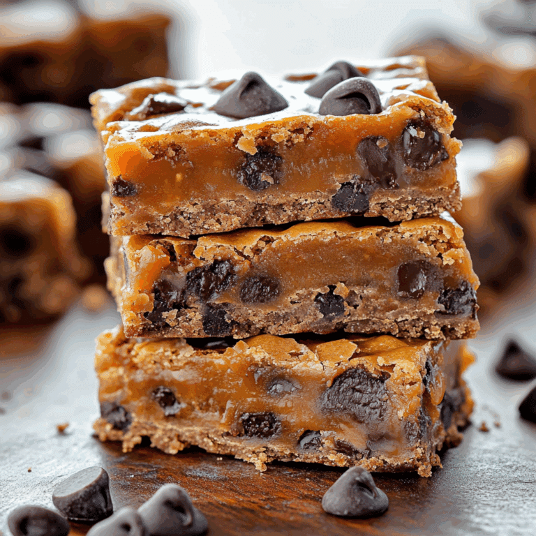 Chocolate Chip Caramel Bars