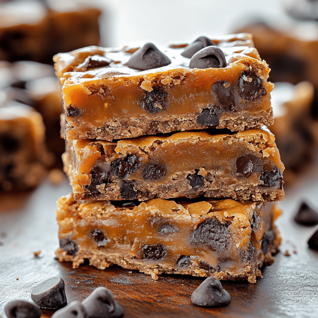 Chocolate Chip Caramel Bars