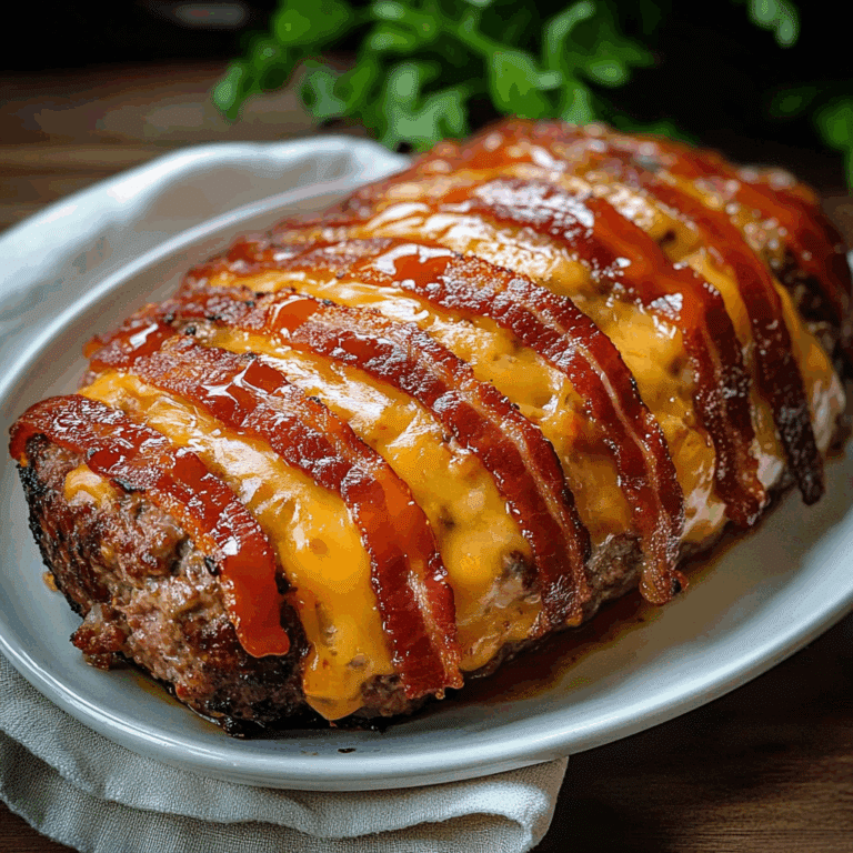 Easy Bacon Cheeseburger Meatloaf