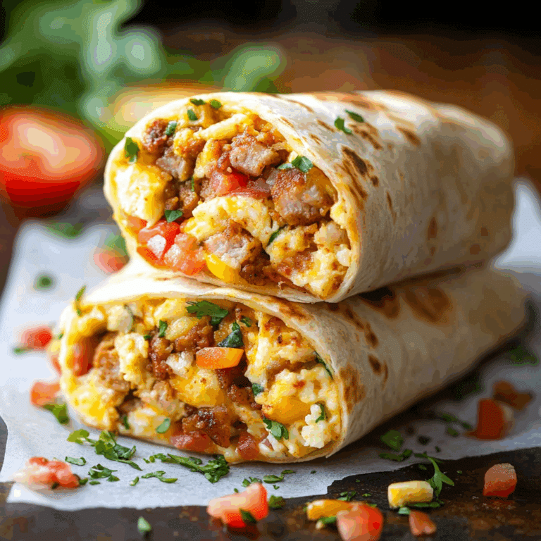 Freezer-Friendly Breakfast Burritos