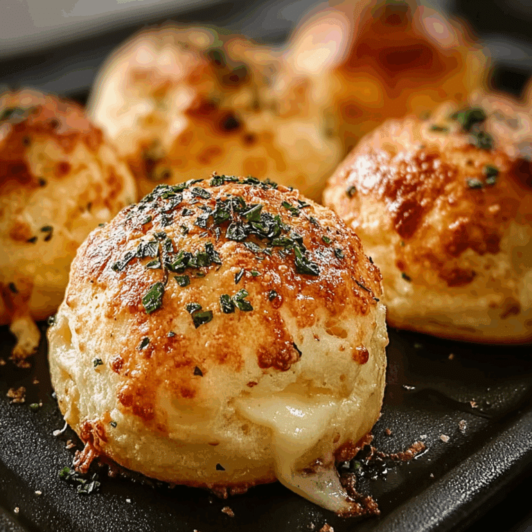 Garlic Mozzarella Biscuit Bombs