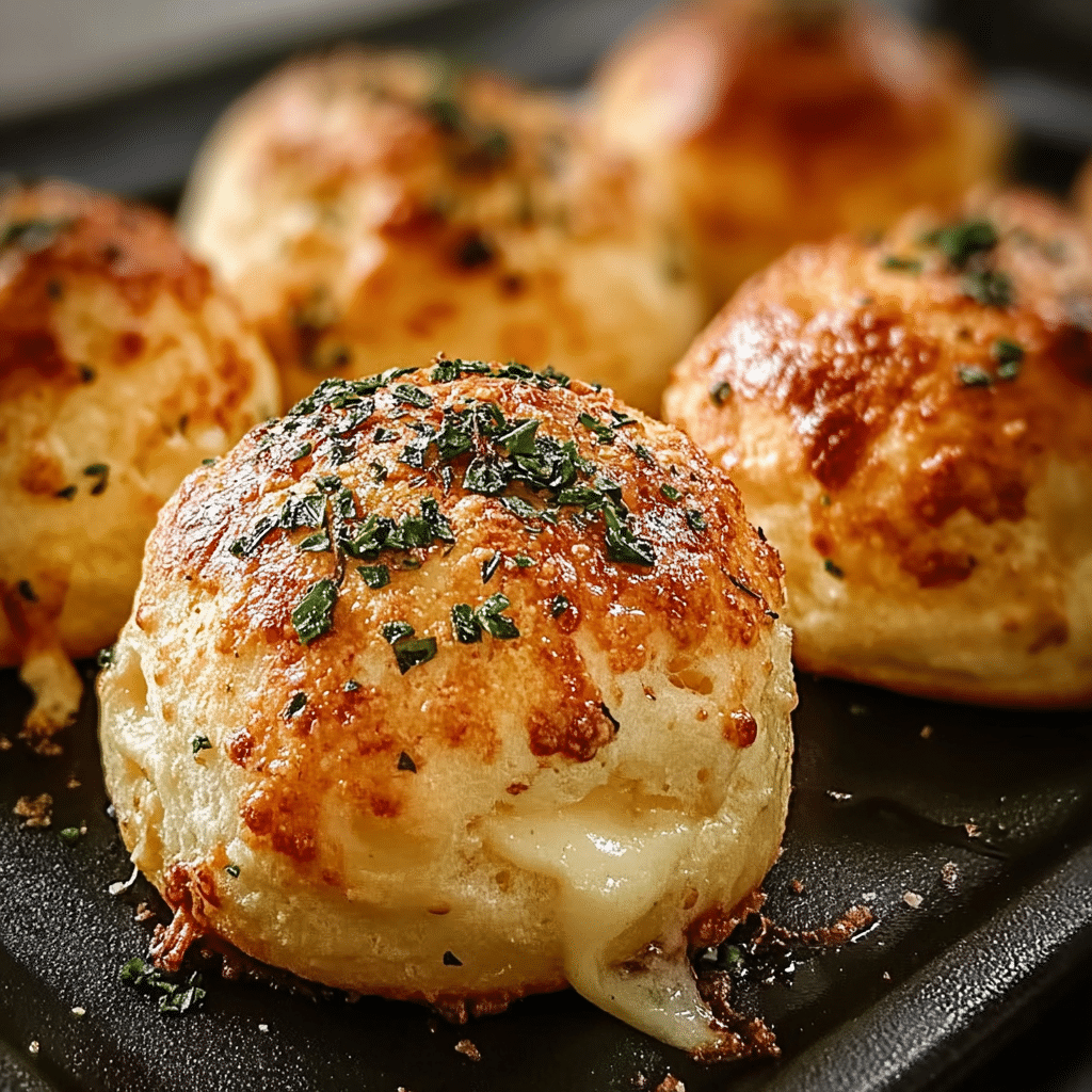 Garlic Mozzarella Biscuit Bombs
