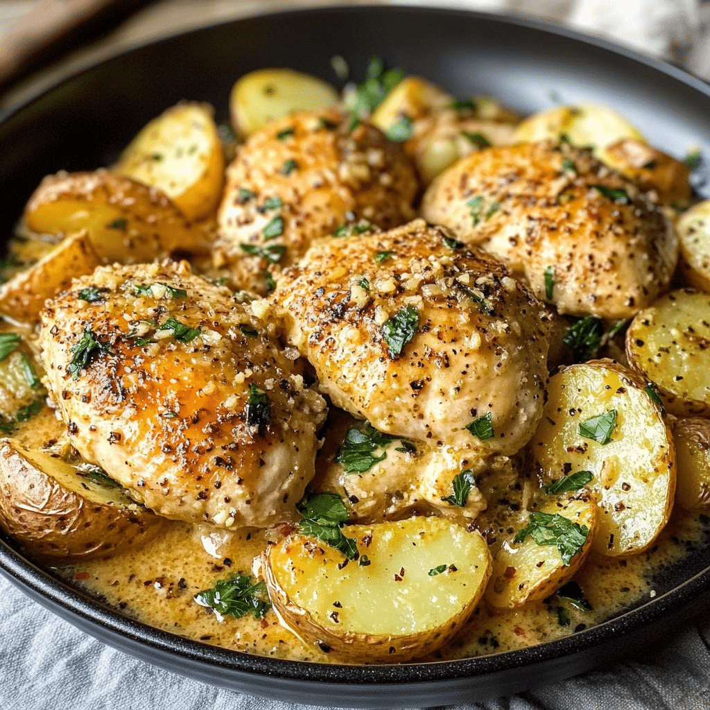 Garlic Parmesan Chicken and Potatoes