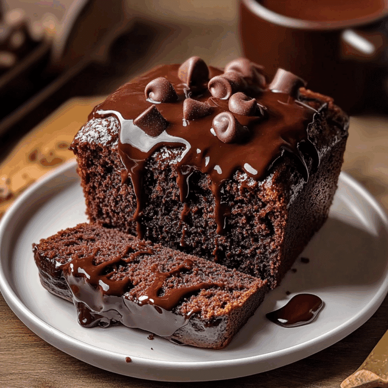 Hot Fudge Brownie Bread