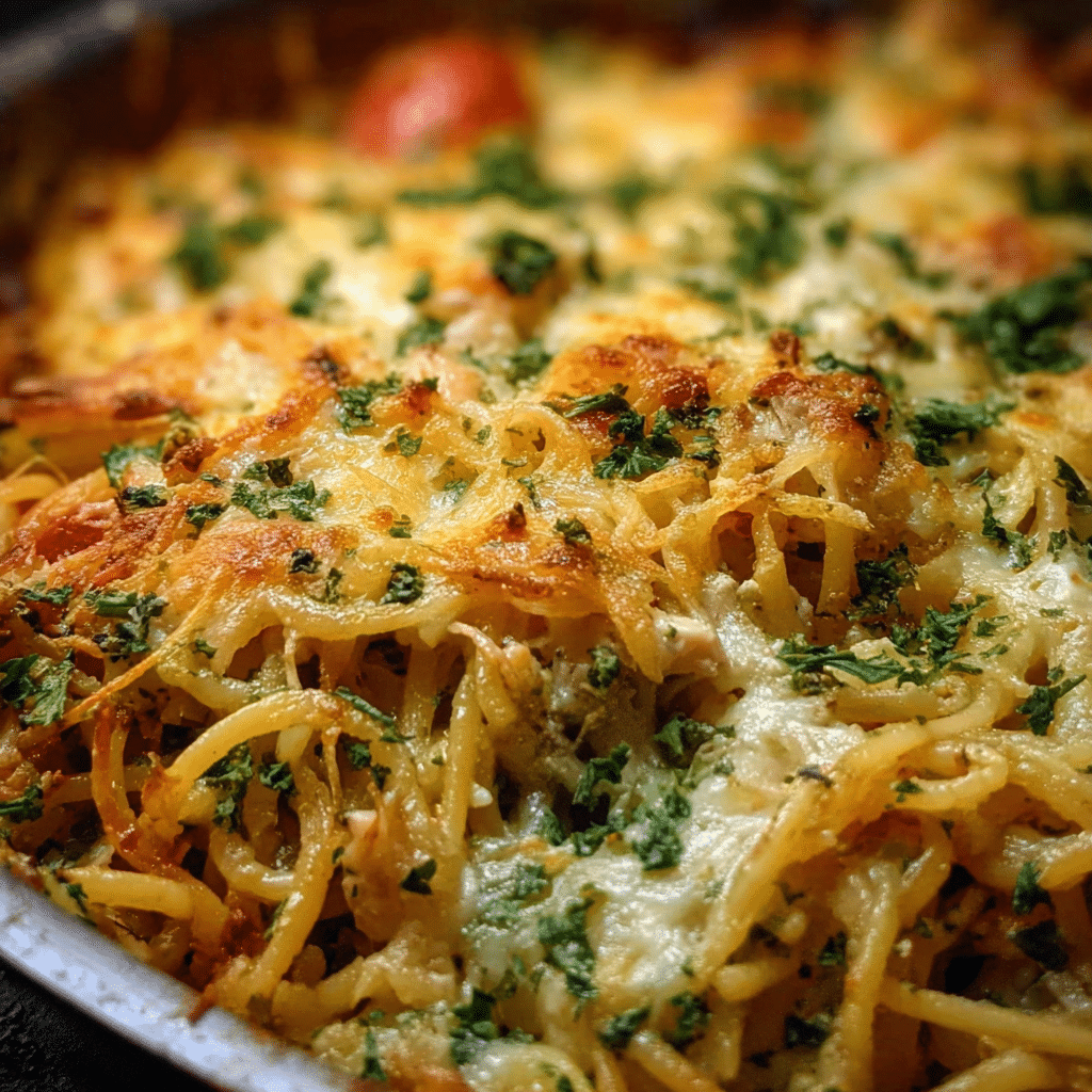 Monterey Chicken Spaghetti Bake