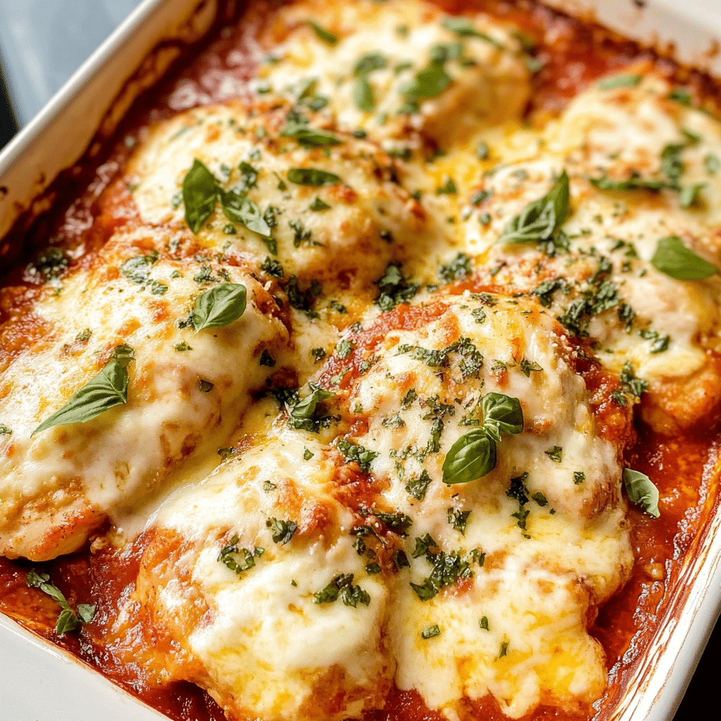 Mozzarella Chicken Bake