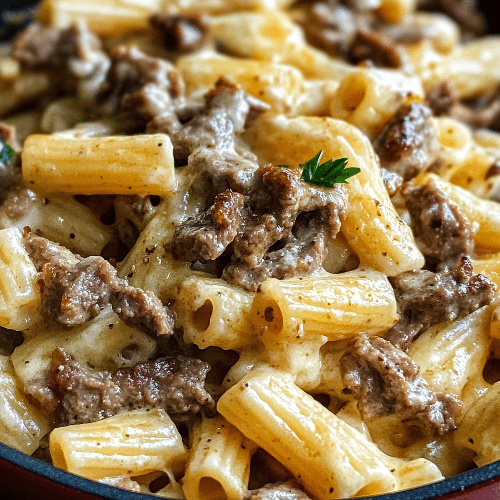 Philly Cheesesteak Pasta