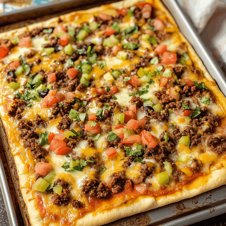 Sheet Pan Taco Pizza
