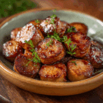 Slow Cooker Apple Kielbasa Bites