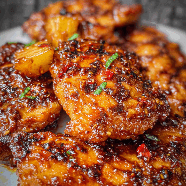 Spicy Pineapple Brown Sugar Chicken