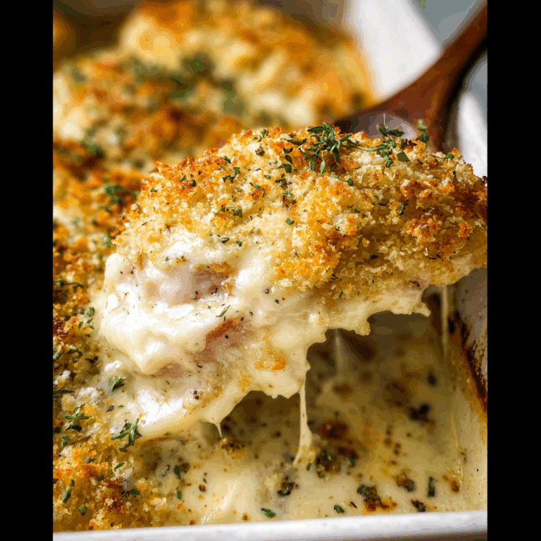 Swiss Chicken Casserole with Panko