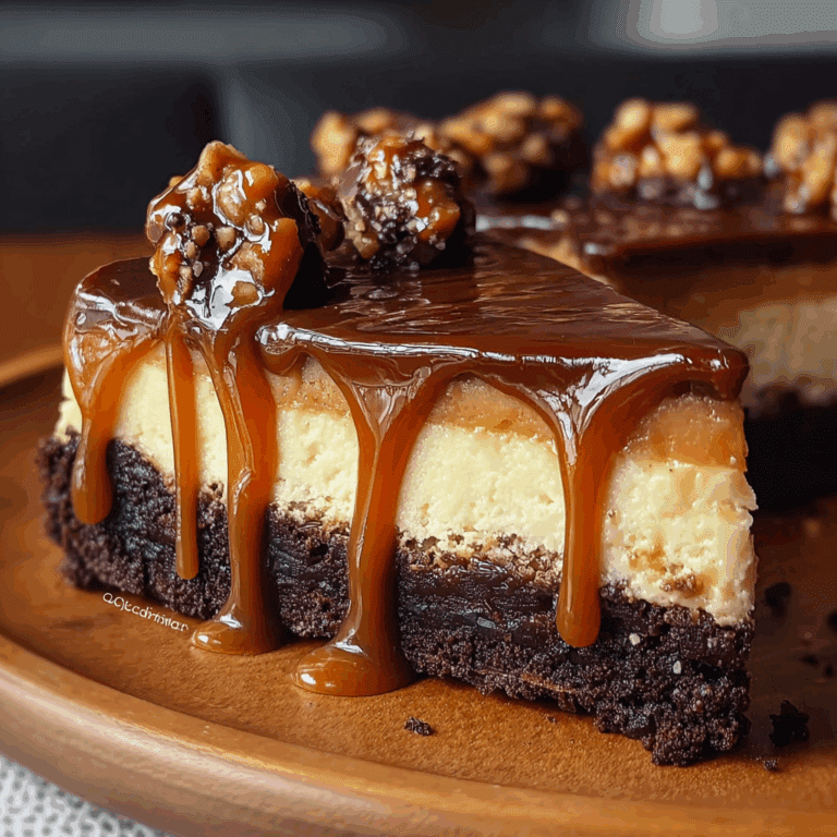 Caramel Brownie Cheesecake