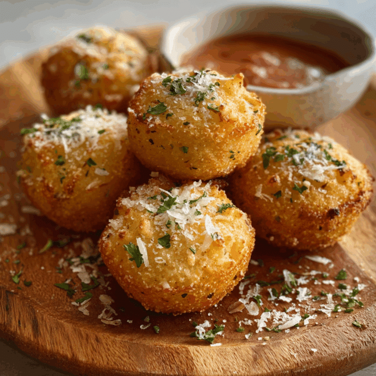 Cheesy Garlic Parmesan Mashed Potato Bites