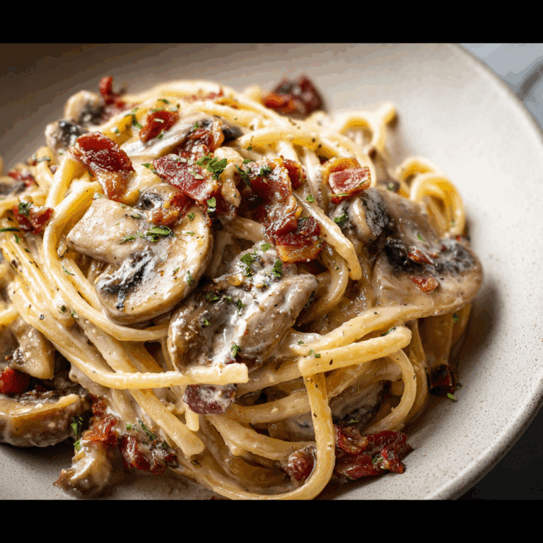 Creamy Bacon & Mushroom Pasta