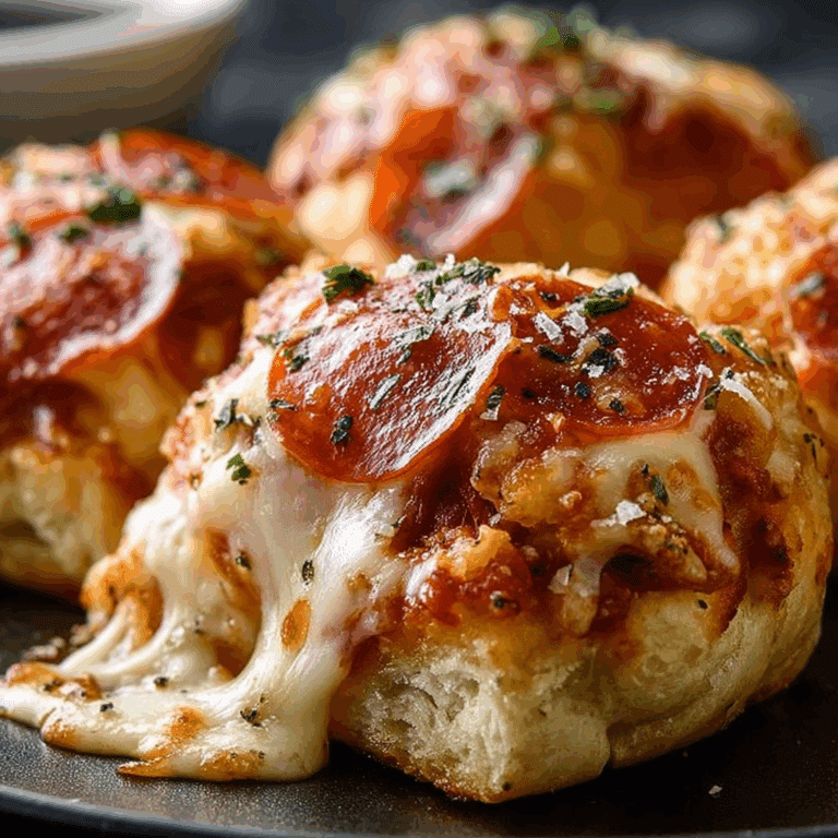 Gooey Pepperoni Pizza Bombs