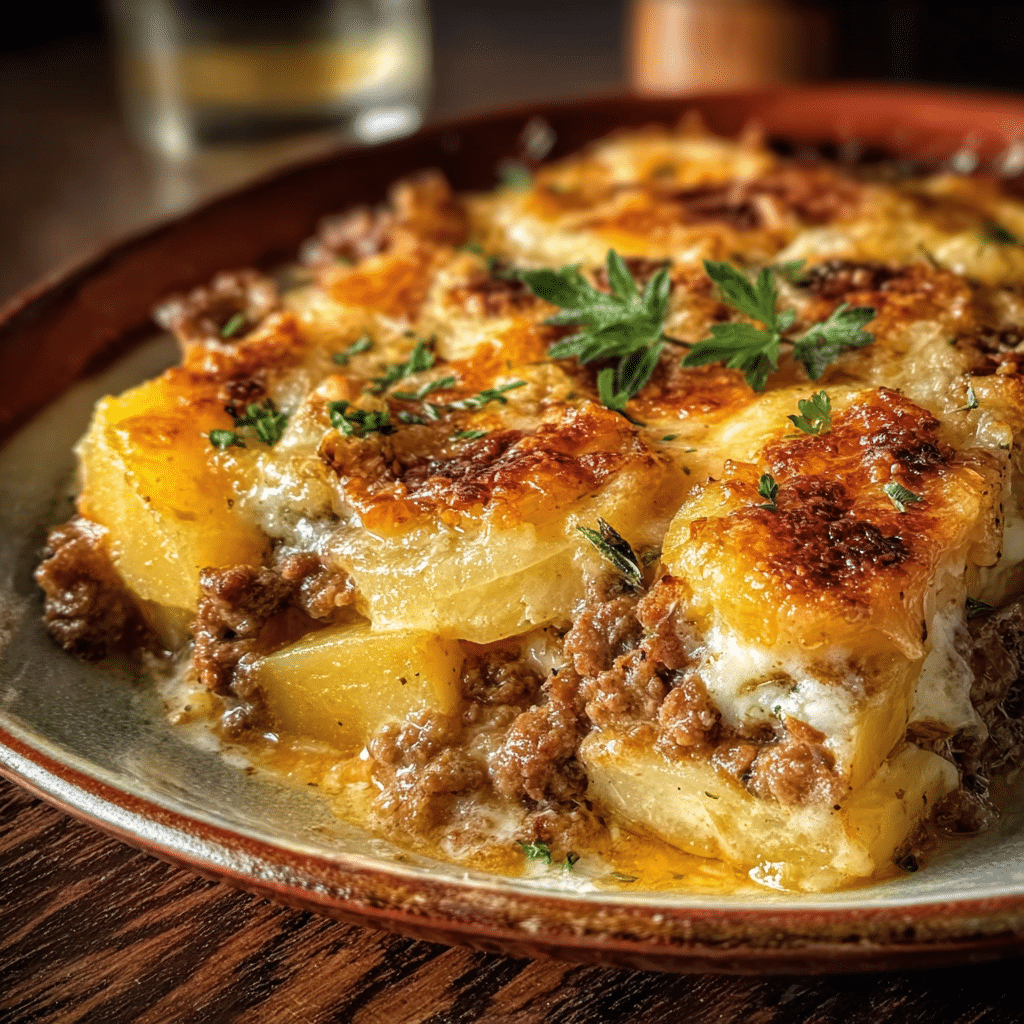 Hamburger & Potato Casserole
