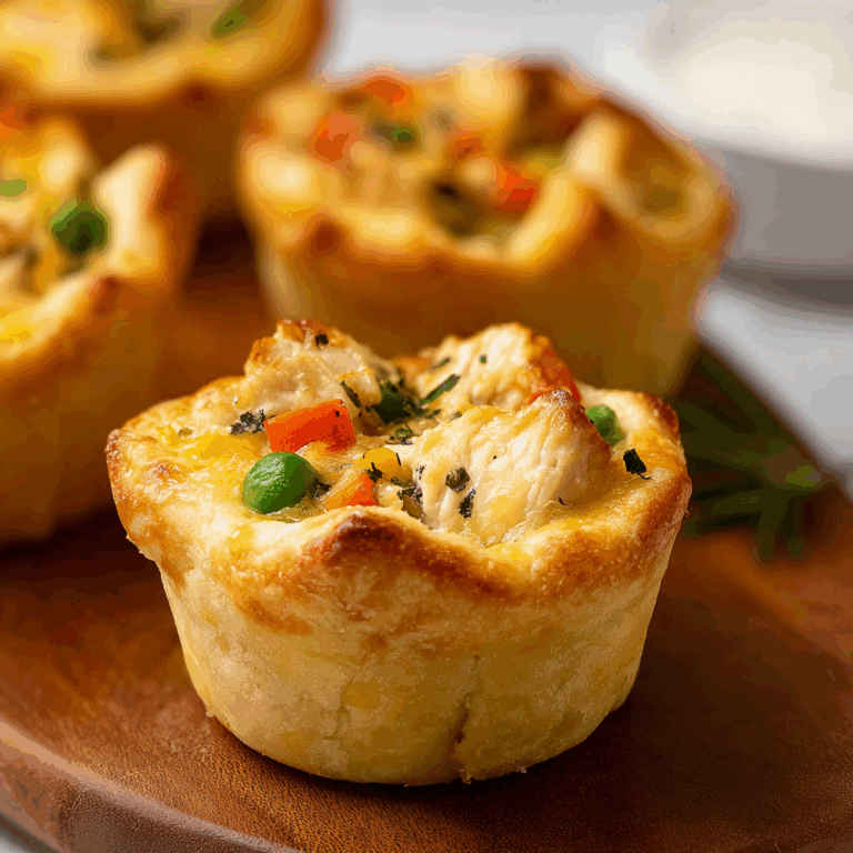 Mini Chicken Pot Pie Muffins