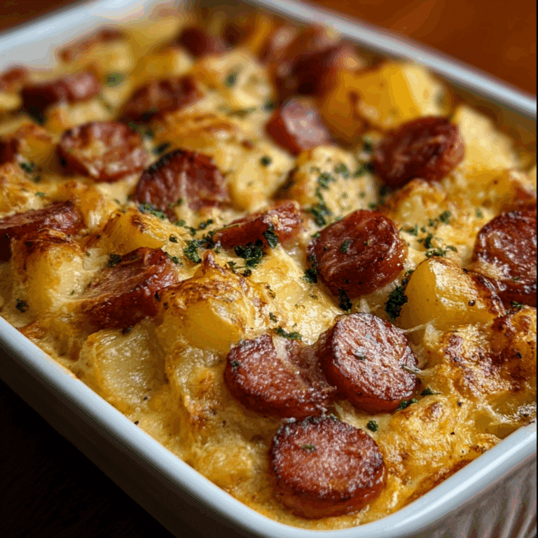 Smoked Sausage & Potato Casserole