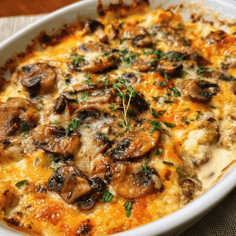 Cheesy Mushroom Casserole
