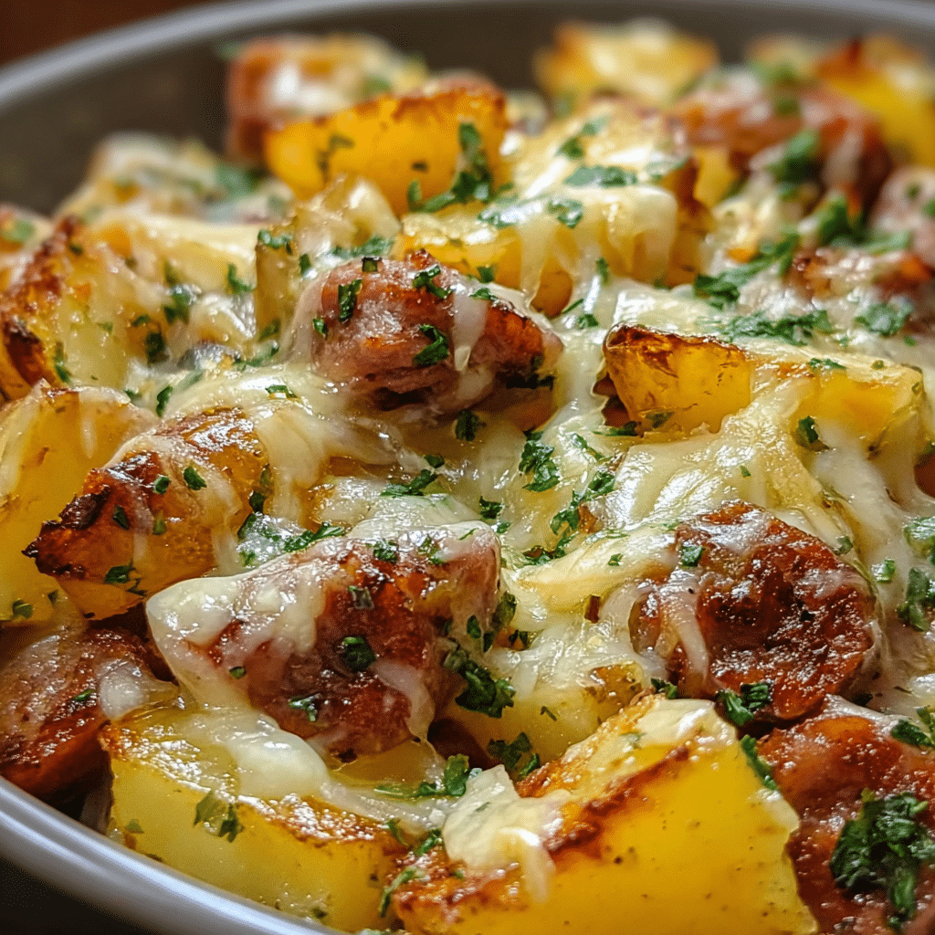 Cheesy Ranch Potatoes with Sausage