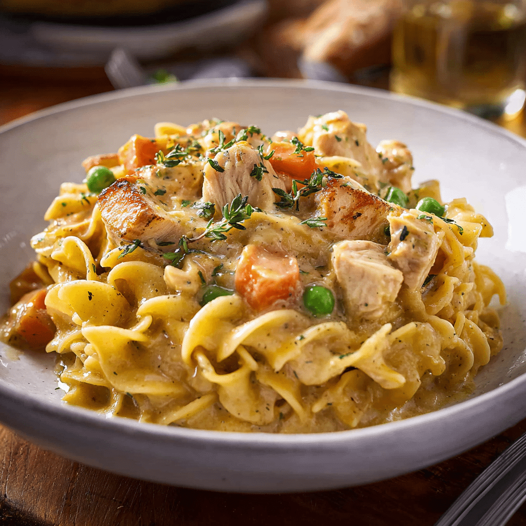 Chicken Pot Pie Pasta