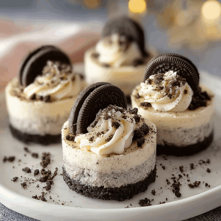 Mini Oreo Cheesecakes