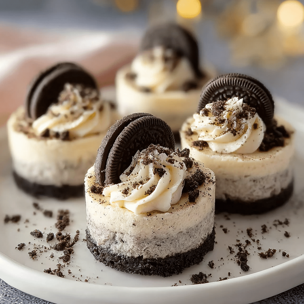 Mini Oreo Cheesecakes