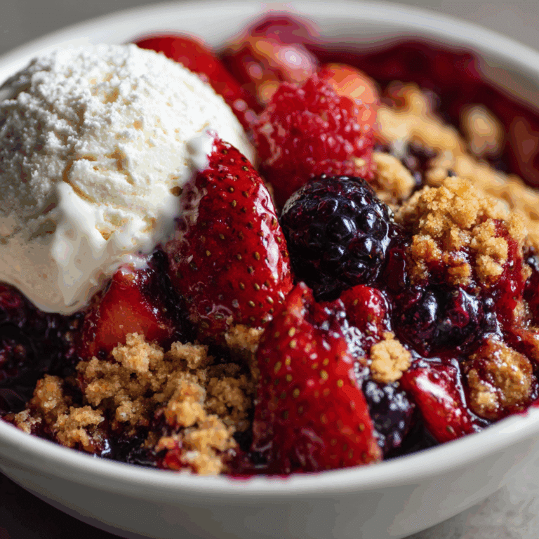Mixed Berry Crumble
