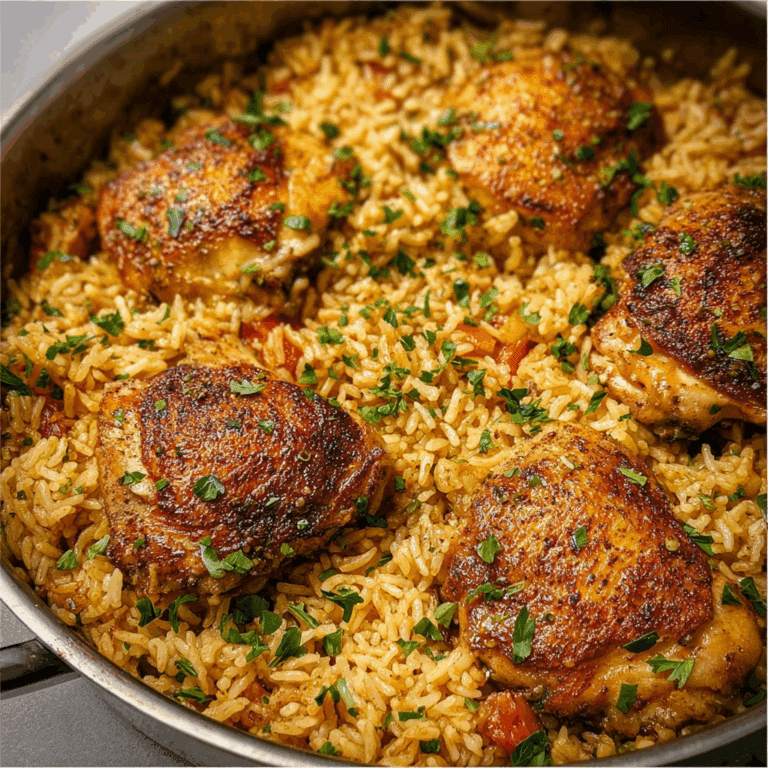 One Pot Chicken and Rice Pilaf