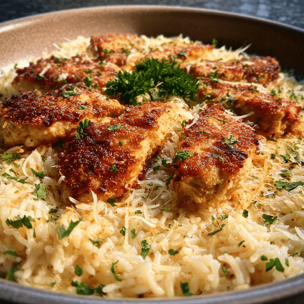 Parmesan Chicken & Rice