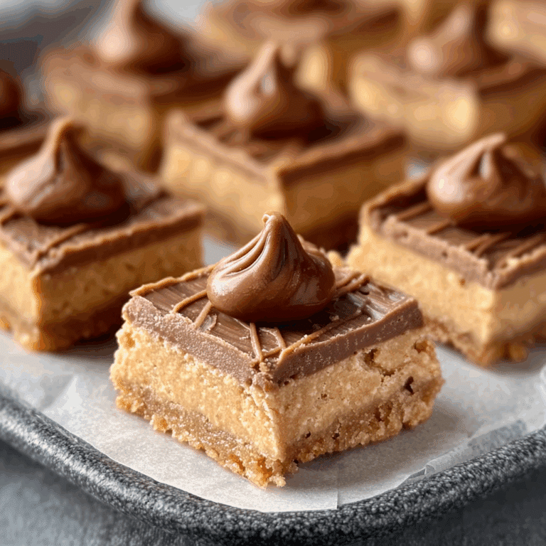 Peanut Butter Blossom Bars