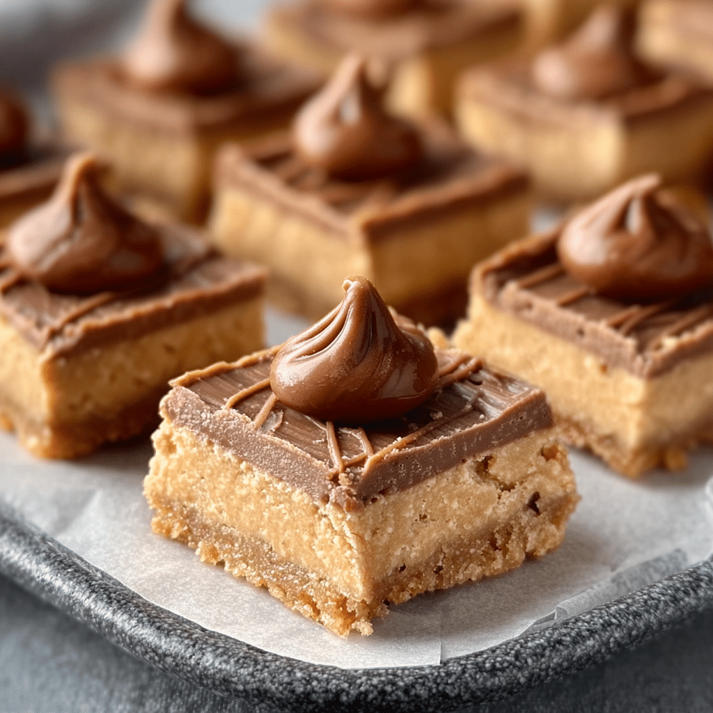 Peanut Butter Blossom Bars