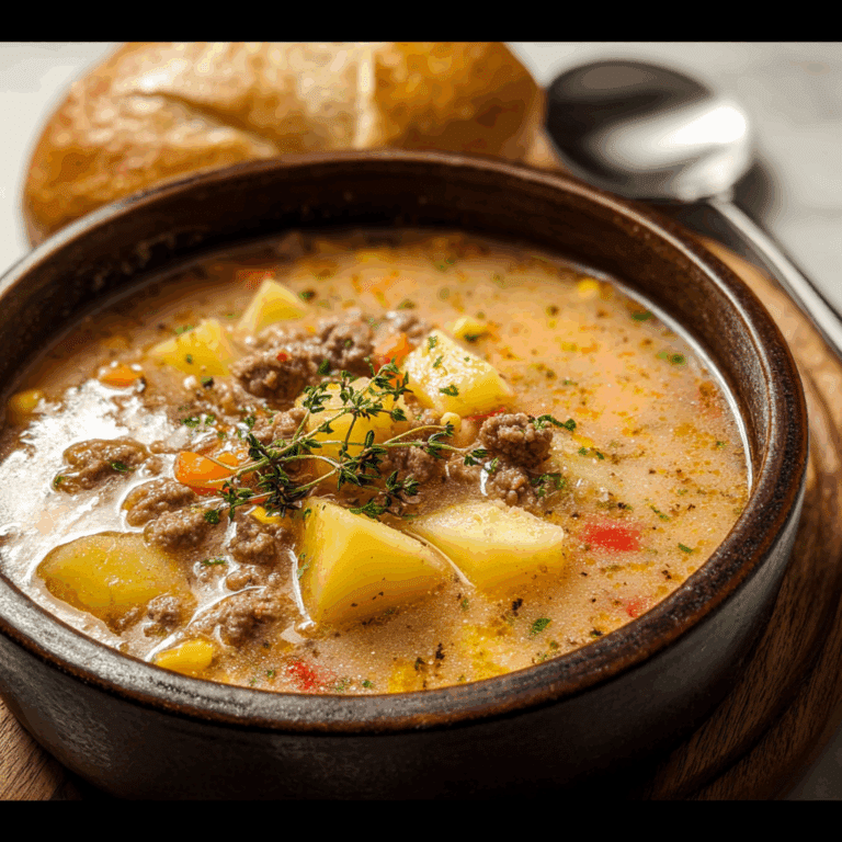 Potato & Hamburger Soup