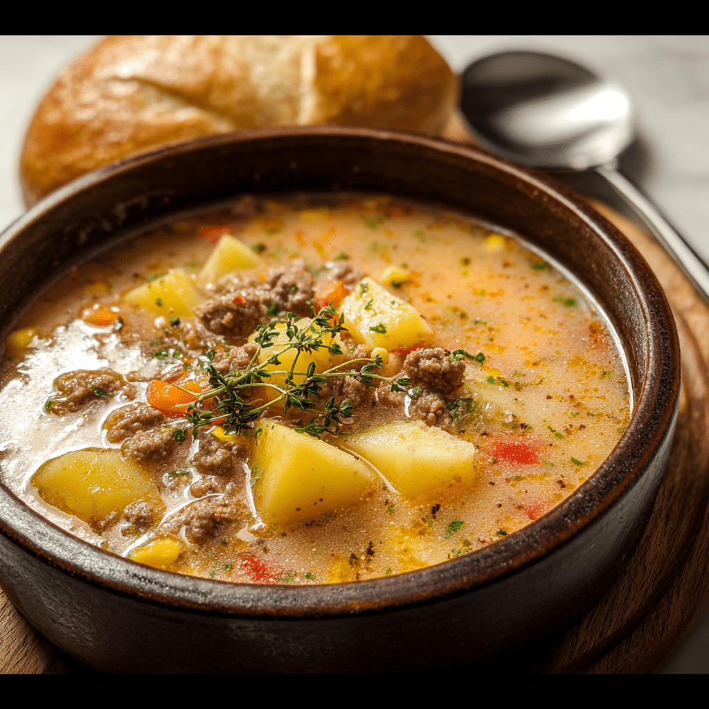 Potato & Hamburger Soup