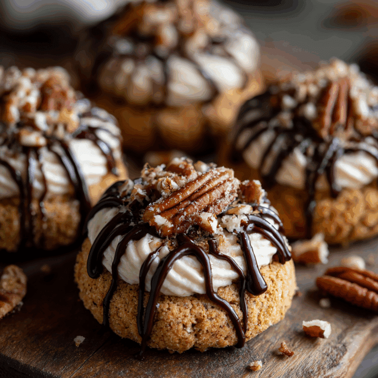 Pumpkin Cheesecake Thumbprint Cookies