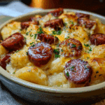 Smoky Kielbasa & Cheesy Potato Casserole