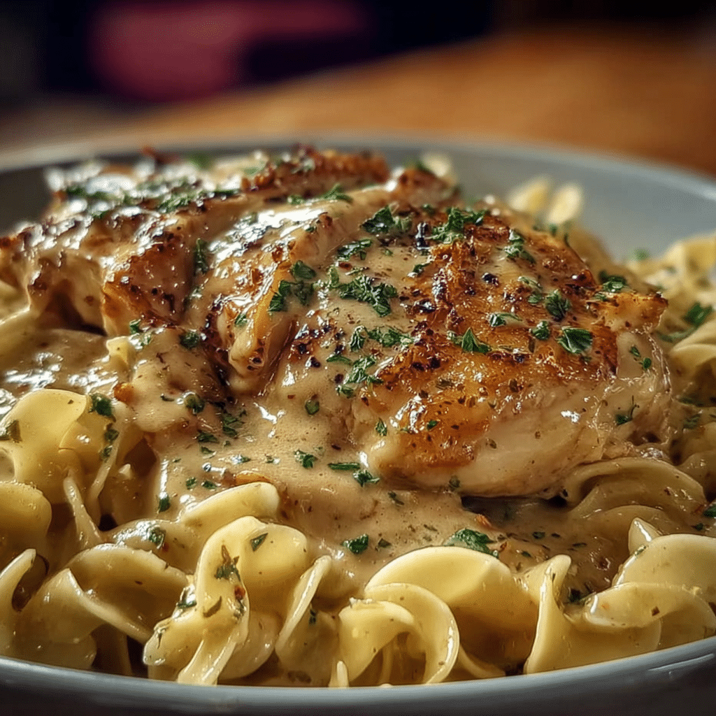 Chicken with Buttered Noodles