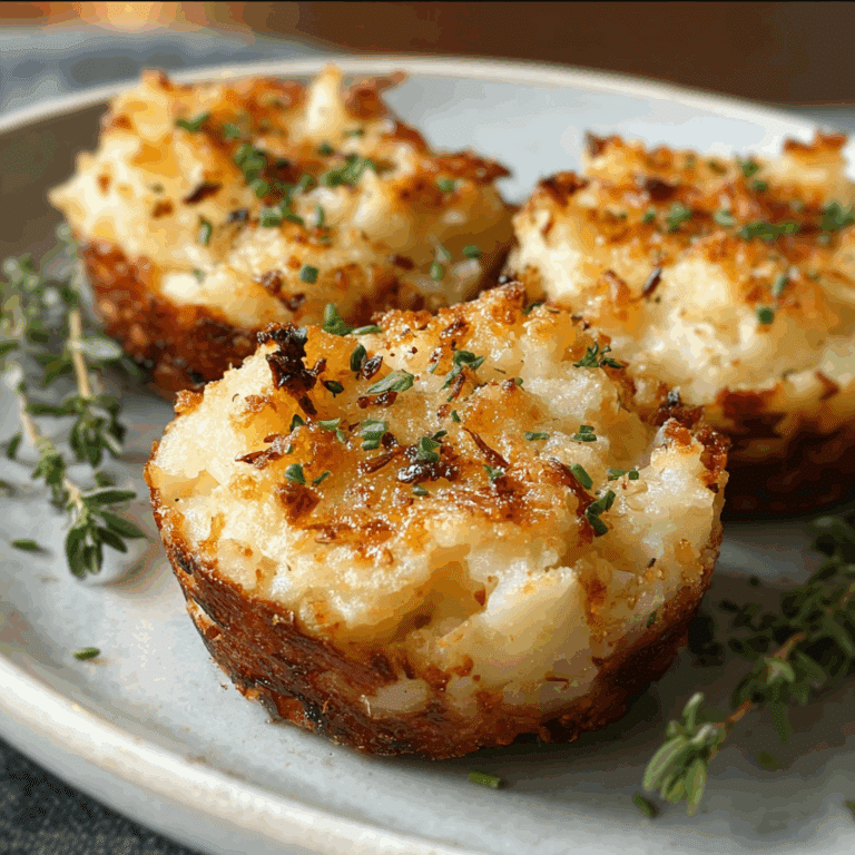 Garlic Parmesan Mashed Potato Cups