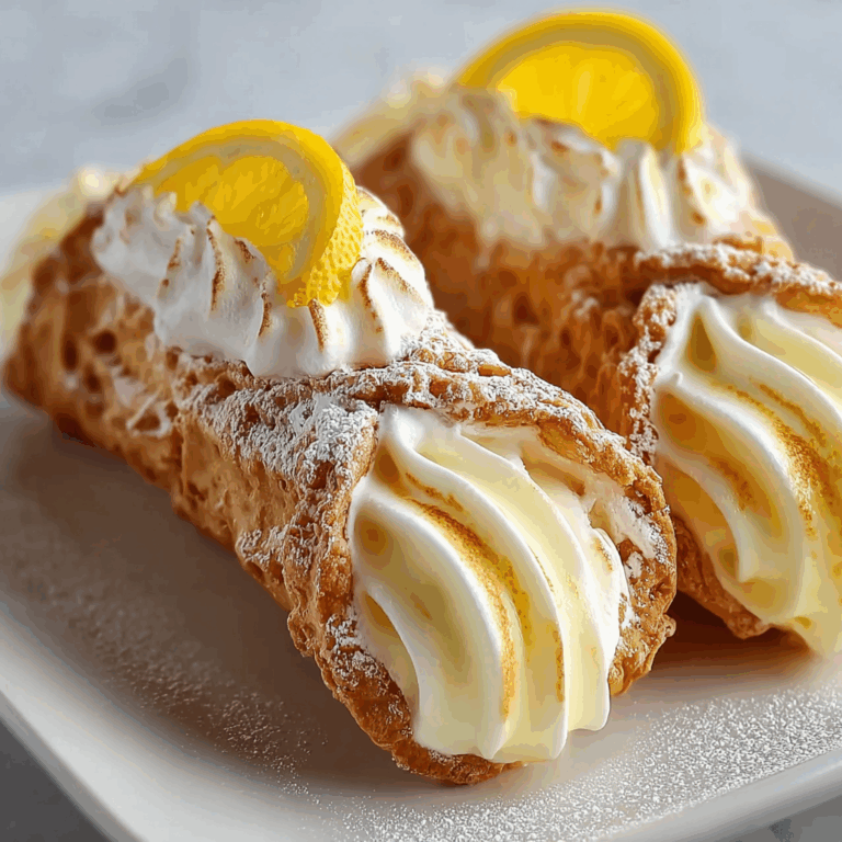 Lemon Meringue Pie Cannolis