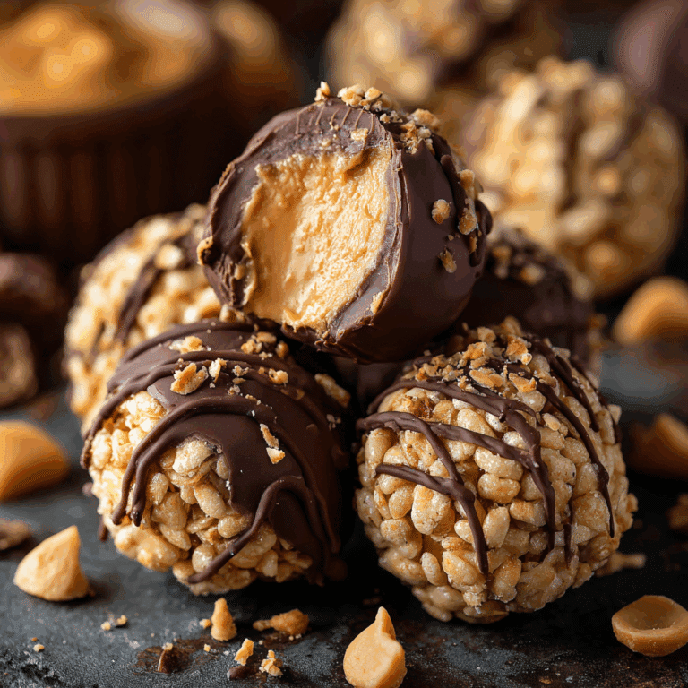 Peanut Butter Balls with Rice Krispies