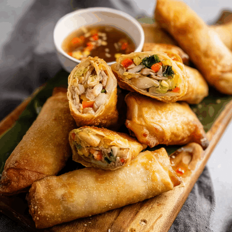 Pork and Vegetable Egg Rolls