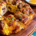 Pull-Apart Sausage Egg & Cheese Breakfast Bread