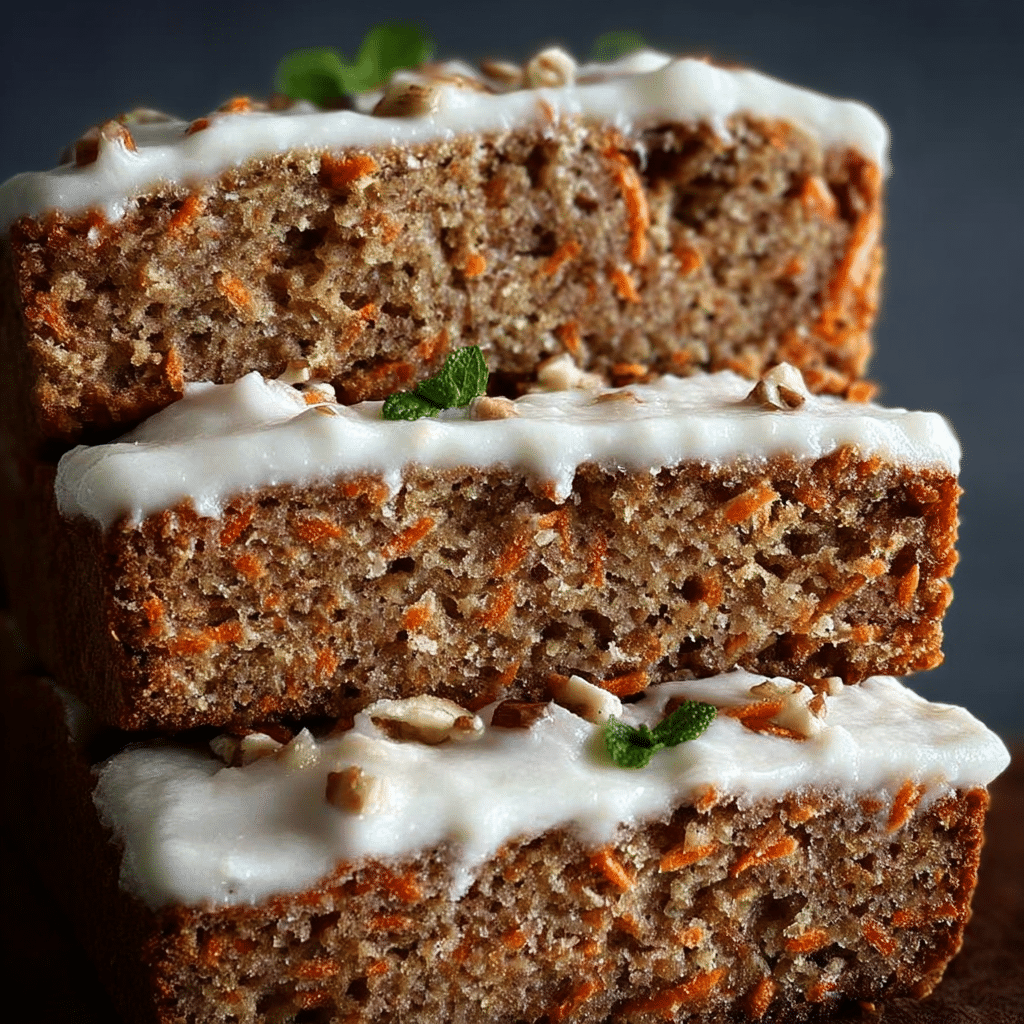 Banana Carrot Bread with Cream Cheese Frosting