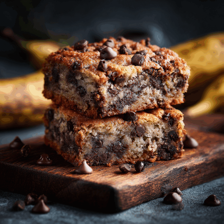 Banana Chocolate Chip Bars