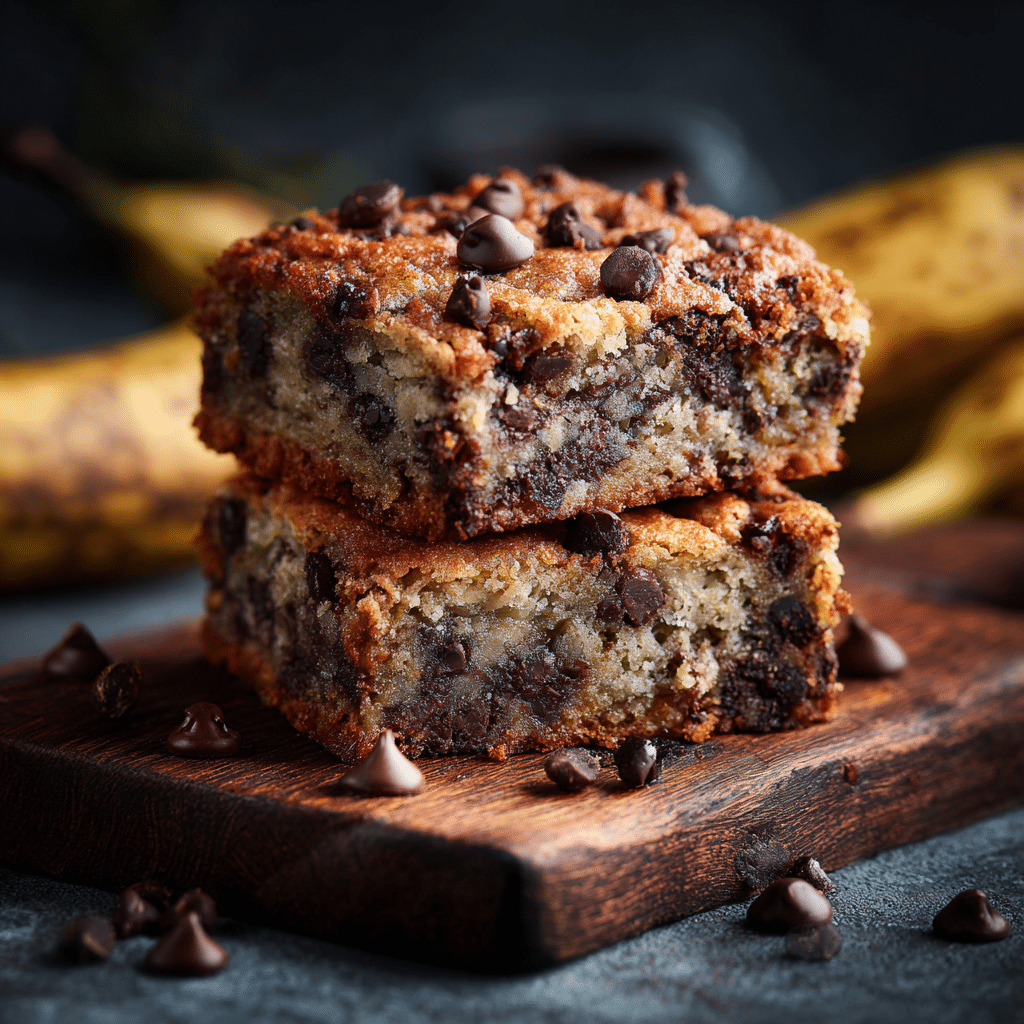 Banana Chocolate Chip Bars